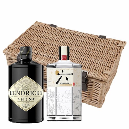 Roku Japanese Gin & Hendricks Gin Twin Hamper (2x70cl)